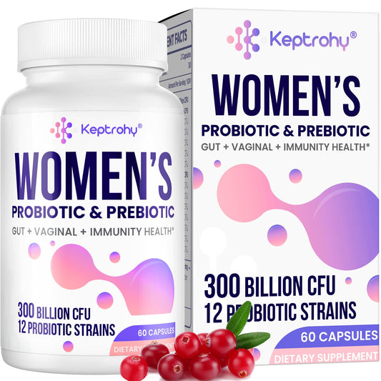 Vaginal probiotics bottle with 60 capsules for women