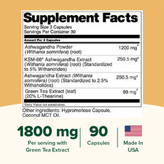 VAHDAM Ashwagandha with L-Theanine capsules