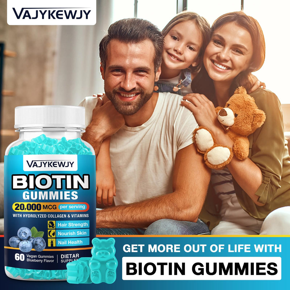 On-the-go VAJYKEWJY Biotin Gummies pack