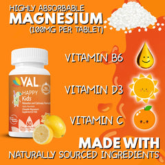 Vitamin B6 included in VAL Magnesium for Kids