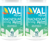 Front view of VAL Magnesium Glycinate 325mg with B6 & Potassium bottle