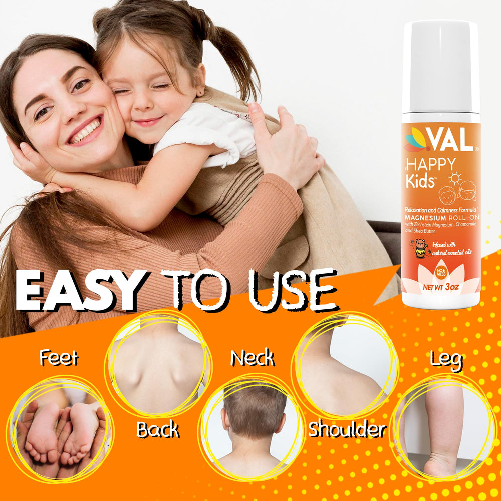 Roll-on applied to the legs for relaxation support