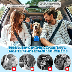 Valchoose single-use disposable bags simplify cleanup after sickness.
