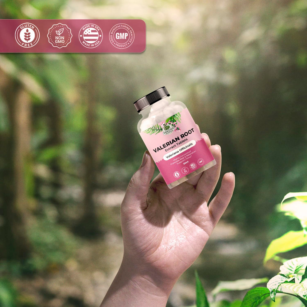 Daily use of valerian root tablets in a routine