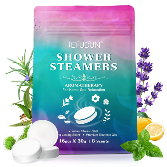 Valleylux 16-pack box of shower steamers for a spa-like shower experience.