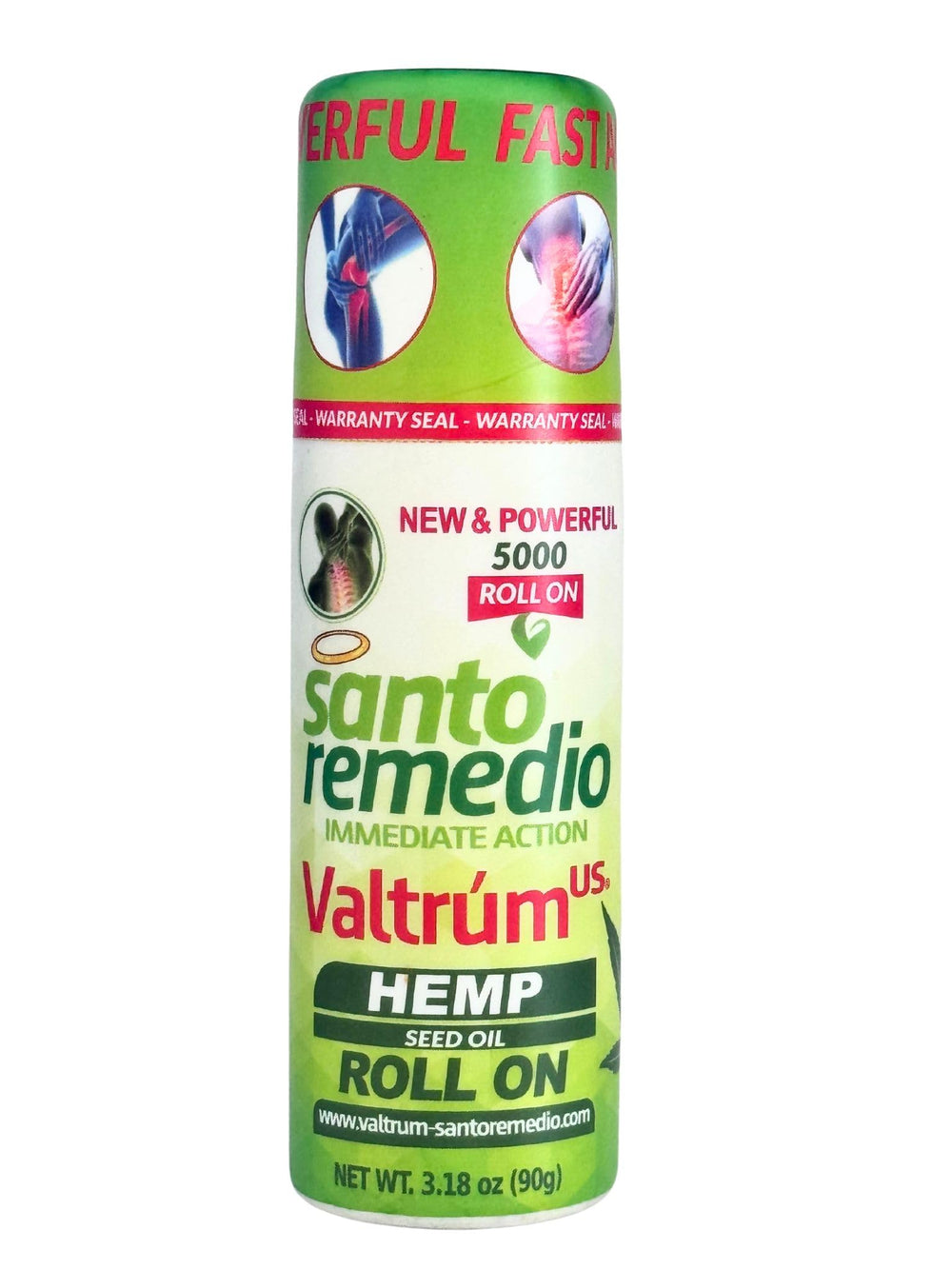 Close-up of hemp seed oil, menthol and arnica ingredients