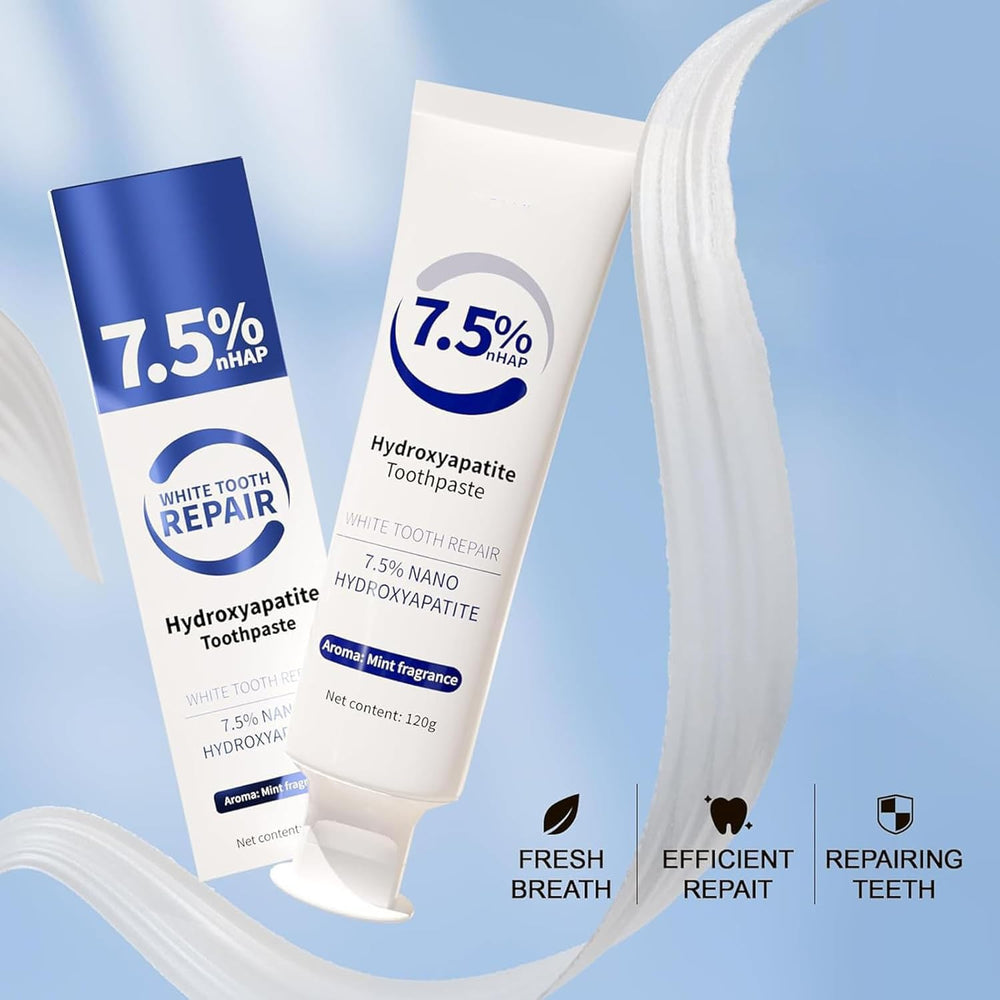 Value-pack with two tubes of hydroxyapatite toothpaste