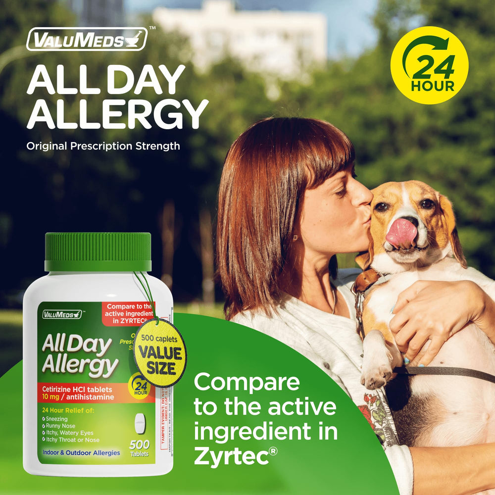 ValuMeds cetirizine HCl tablets ready for everyday pollen relief