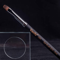 Vanfa gel nail brush with oval head for poly gel shaping