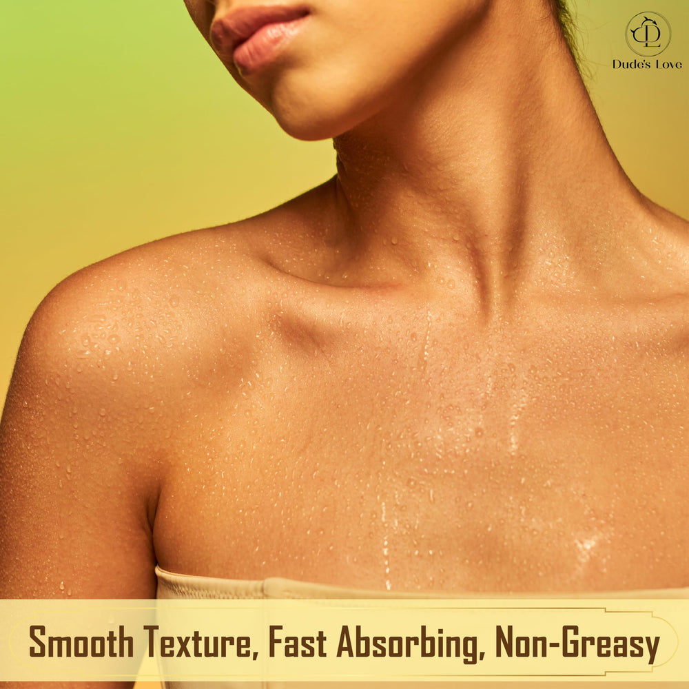Skin application showing quick, non-greasy absorption