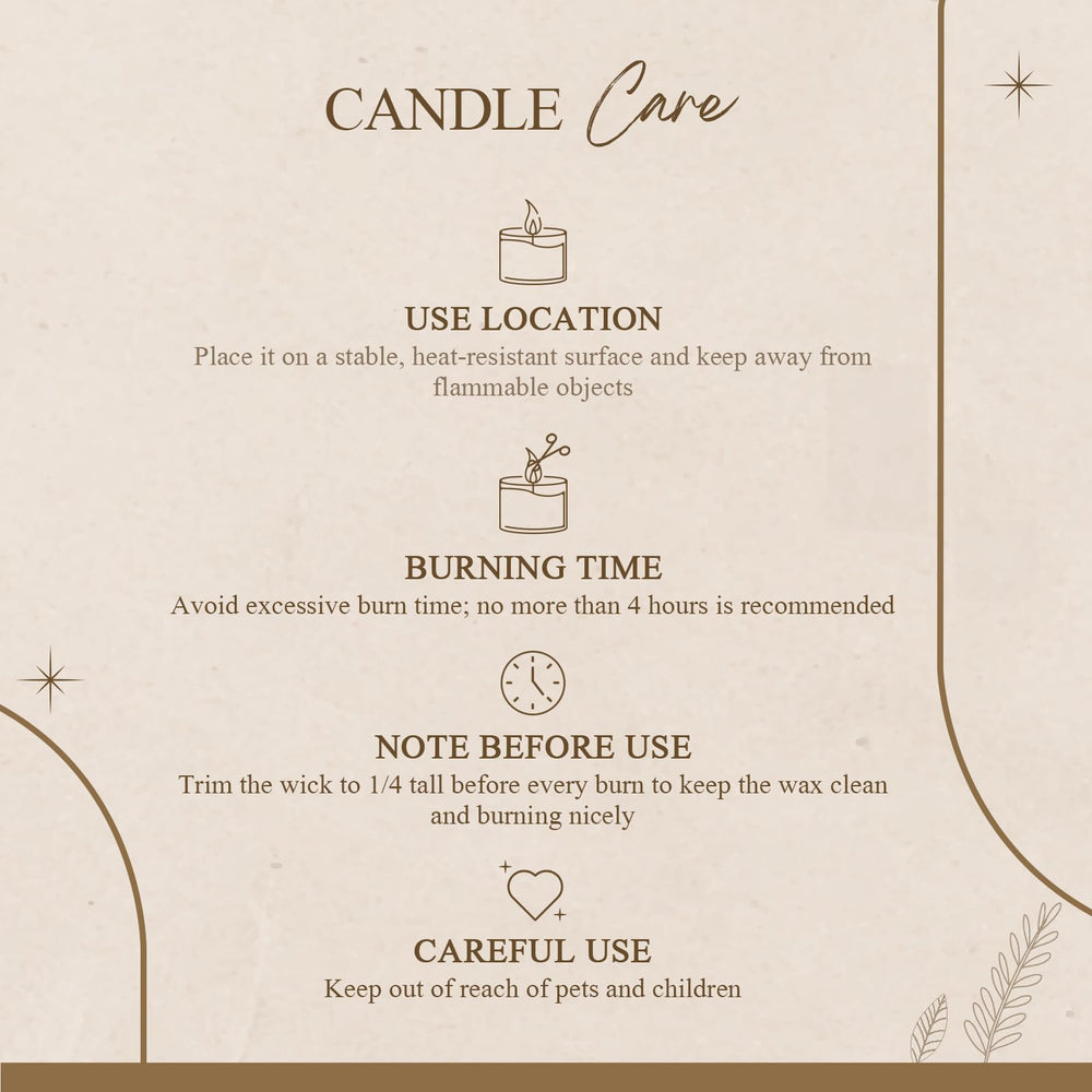 Eco-friendly soy wax candle with simple label
