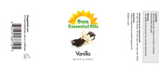 Vanilla essential oil applied to the skin in a skincare routine