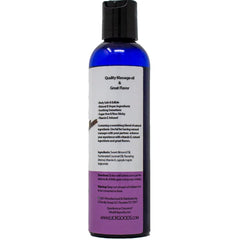 Natural ingredients lineup for vanilla massage oil