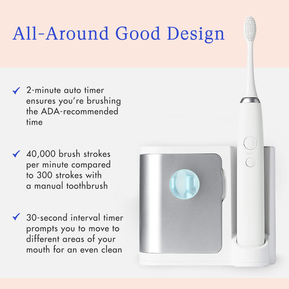 UV sanitizing charging base for Vanity Planet Elements toothbrush