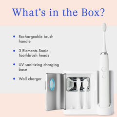 Wall charger included with Vanity Planet Elements toothbrush