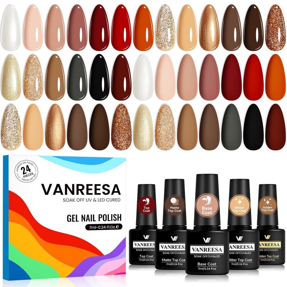VANREESA pearl white gel nail polish for a bright, long-lasting finish.