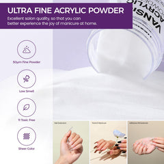 VANSISOS acrylic liquid bottle for smooth, even acrylic applications