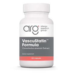 VascuStatin Formula bottle label on white background