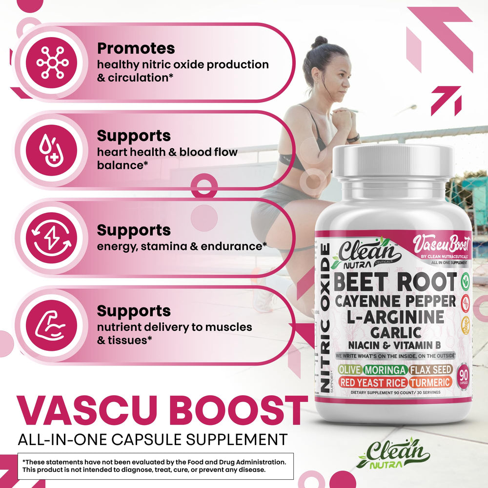 Garlic and hibiscus extracts included in VascuBoost