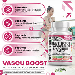Garlic and hibiscus extracts included in VascuBoost