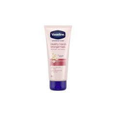 Vaseline Intensive Care Hand Cream tube close-up highlighting moisturizing formula for very dry hands.