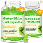 Vazatisi 2-Pack Ginkgo Biloba Gummies Apple Flavor bottle