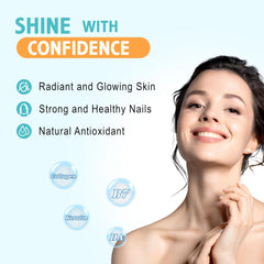 Vitamin and collagen supplement concept with ingredients