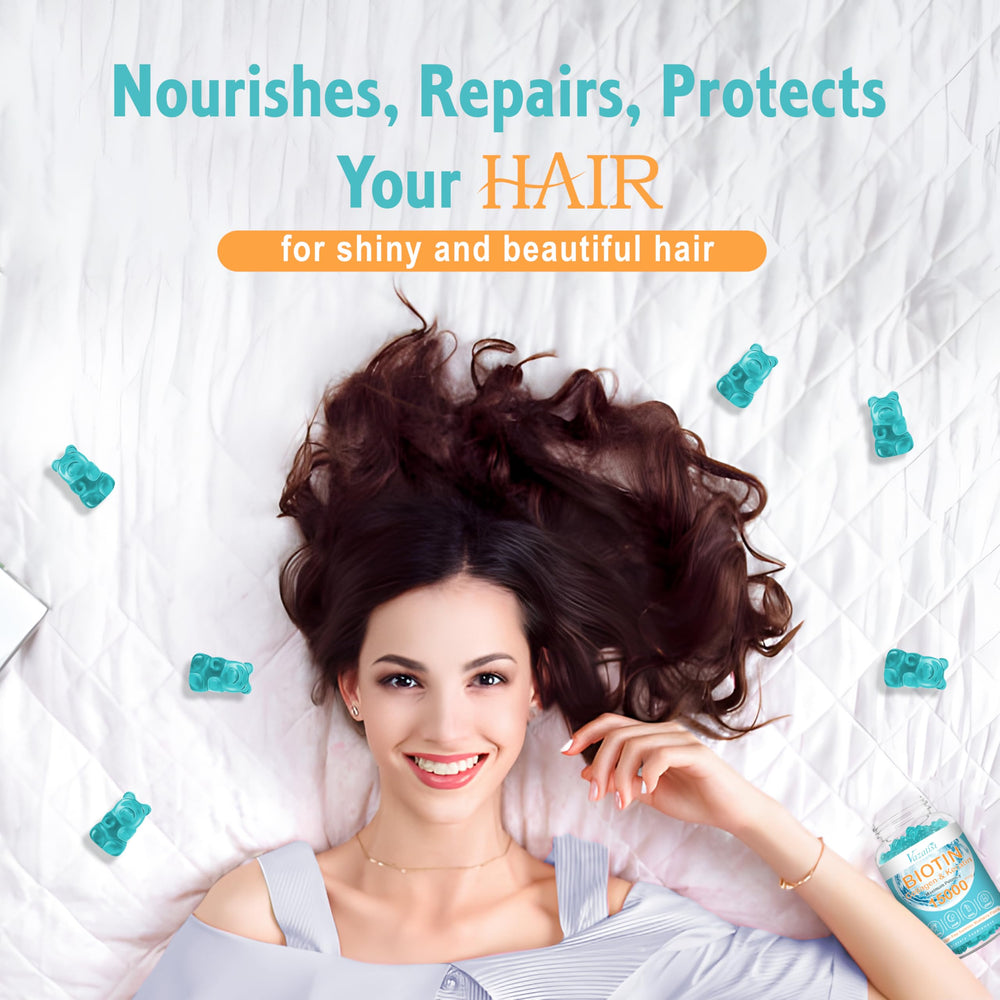 Vazatisi Biotin & Collagen Gummies bottle with packaging