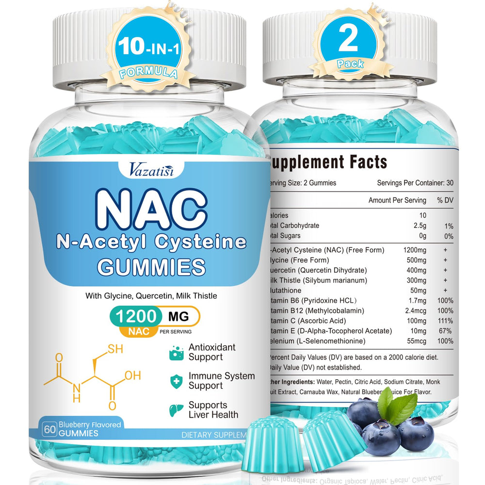 Vazatisi NAC Gummies bottle and packaging