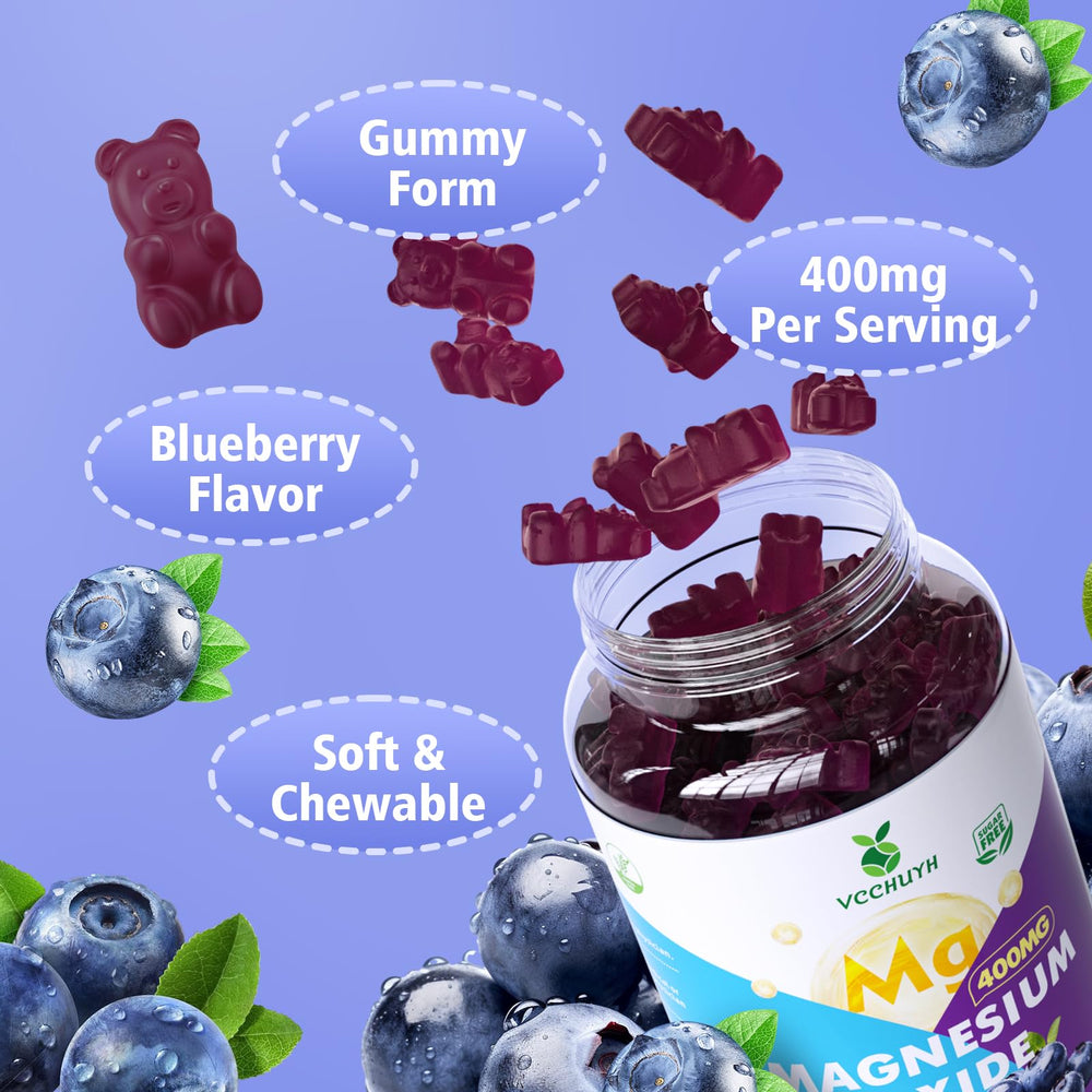 Vegan-friendly, gluten-free magnesium oxide gummies