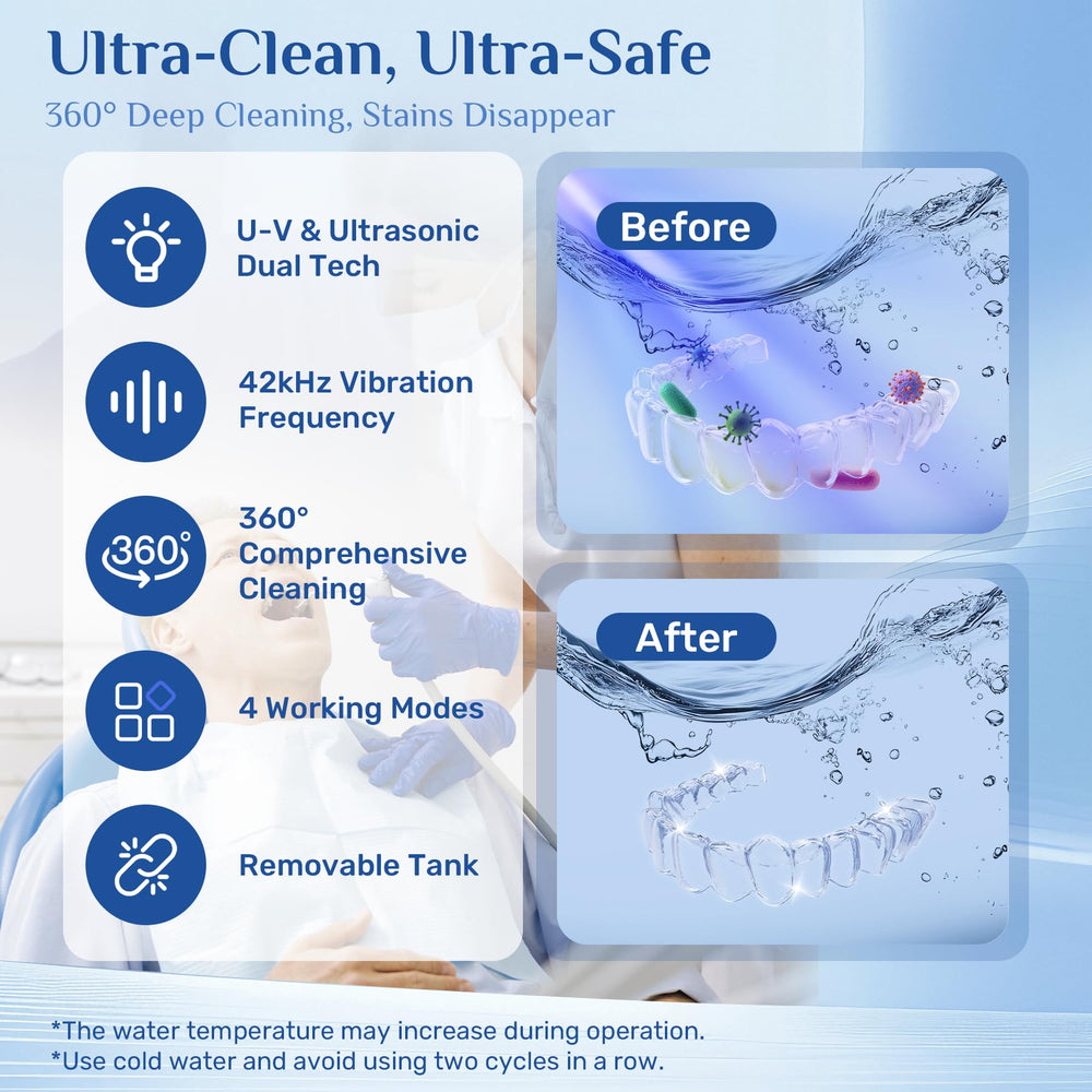 Detachable design water tank and LED digital timer on cleaner