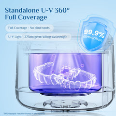 Ultrasonic cleaner pod used for mouth guards and Invisalign