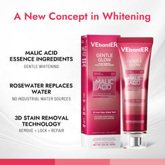 Close-up of toothpaste application showing whitening action