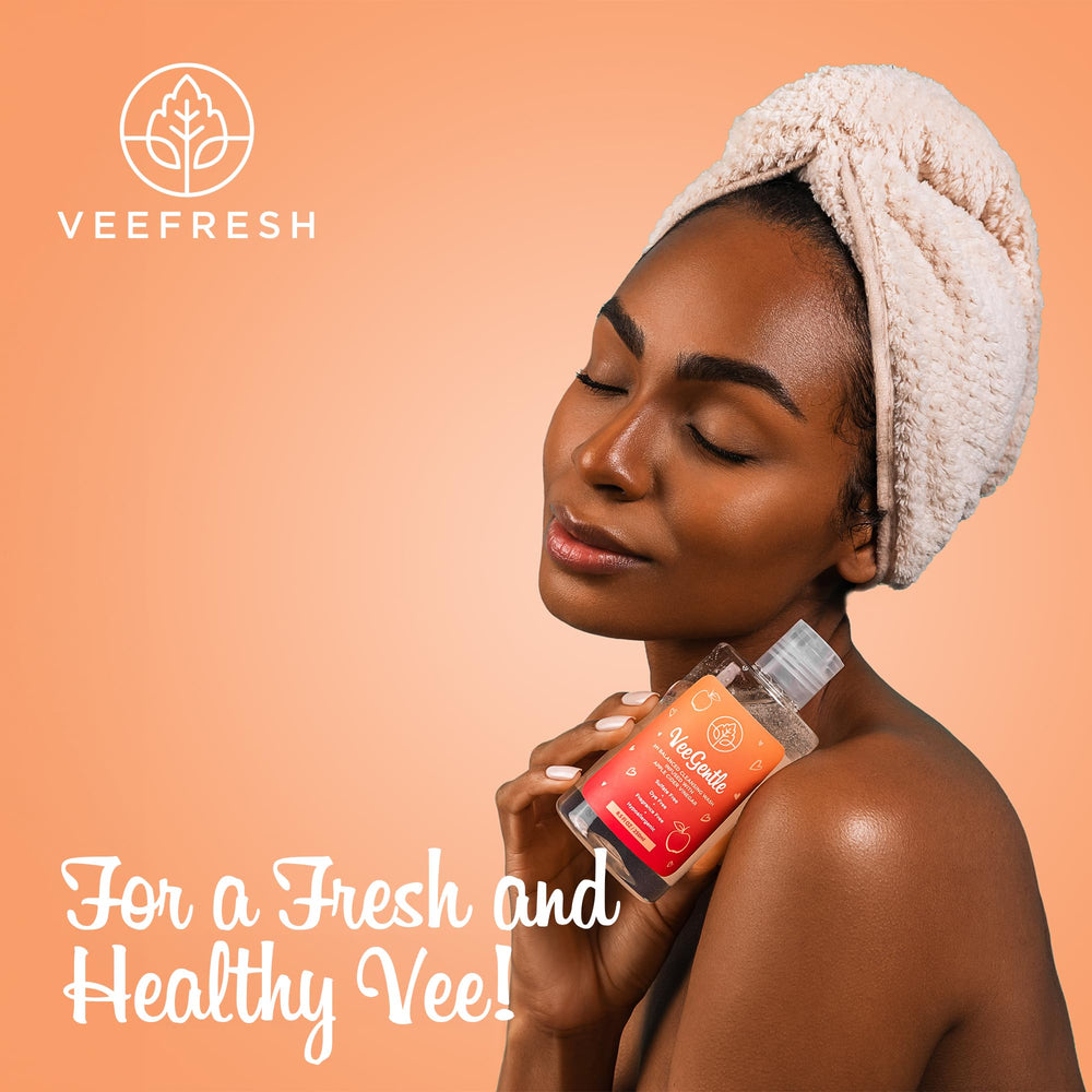 VeeFresh daily hygiene purse image suggests on-the-go care for fresh Vee anywhere.
