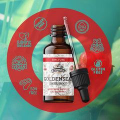 Vegan, alcohol-free tincture label