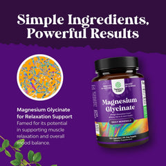 Vegan buffered chelated magnesium 500mg packaging concept