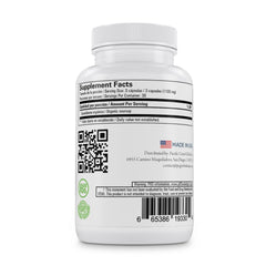 Close-up of a vegan capsule containing guanabana extract