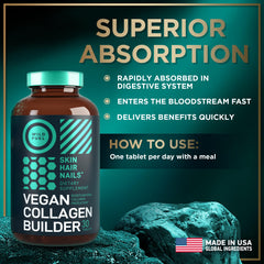 Close-up of organic superfood ingredients used in tablets