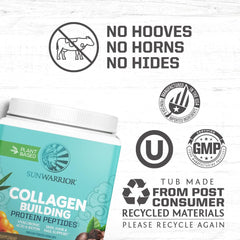 Serving scoop with vegan collagen powder