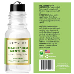 Vegan and cruelty-free iconography for Magnesium Menthol Roll-On