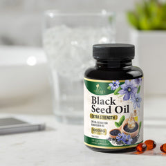 Vegan-friendly black seed oil softgels
