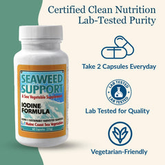 Vegan-friendly iodine supplement packaging and branding