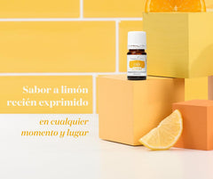 Vegan and gluten-free badges for Lemon Vitality product