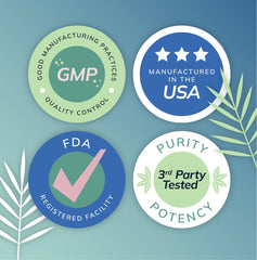 Vegan and gluten-free product claim badge