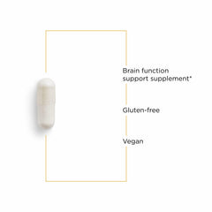 Vegan, gluten-free and dairy-free labeling on bottle
