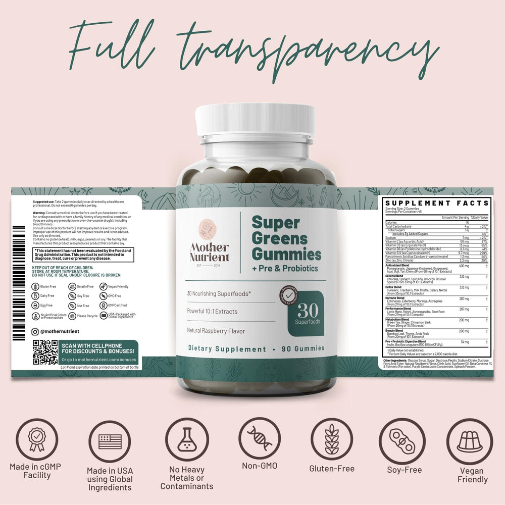 Vegan, gluten-free, dairy-free, soy-free, and egg-free nutrition information