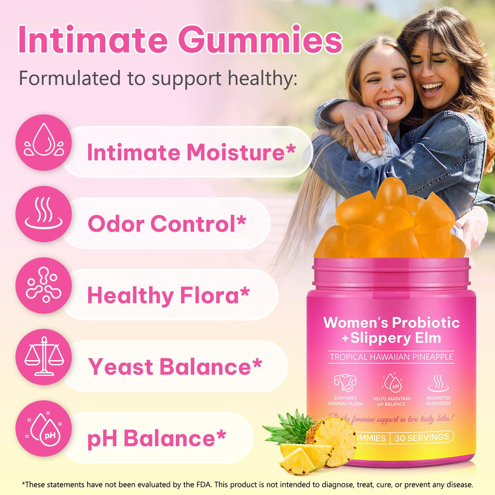 Vegan and gluten-free feminine balance gummies