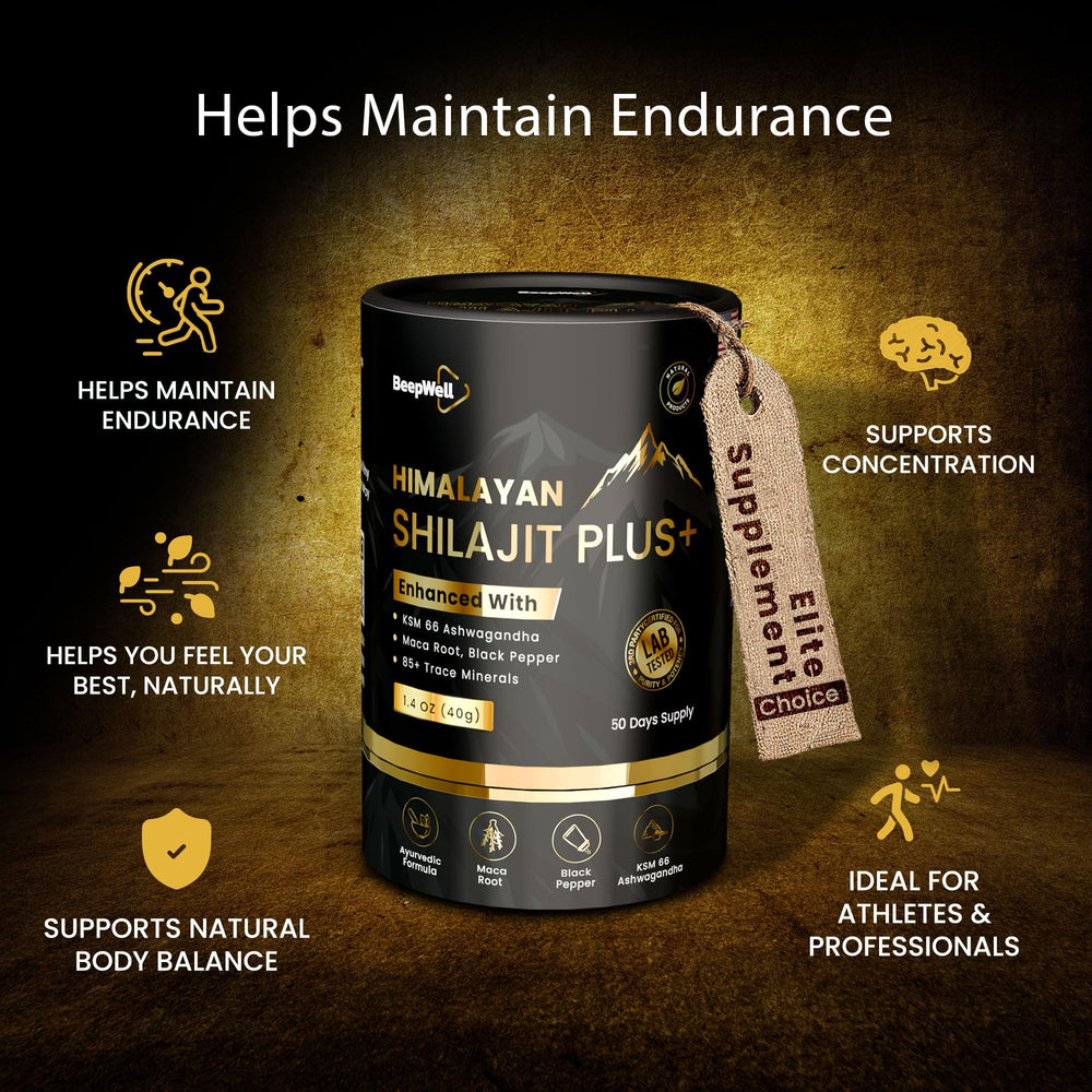 Vegan, gluten-free Shilajit packaging label