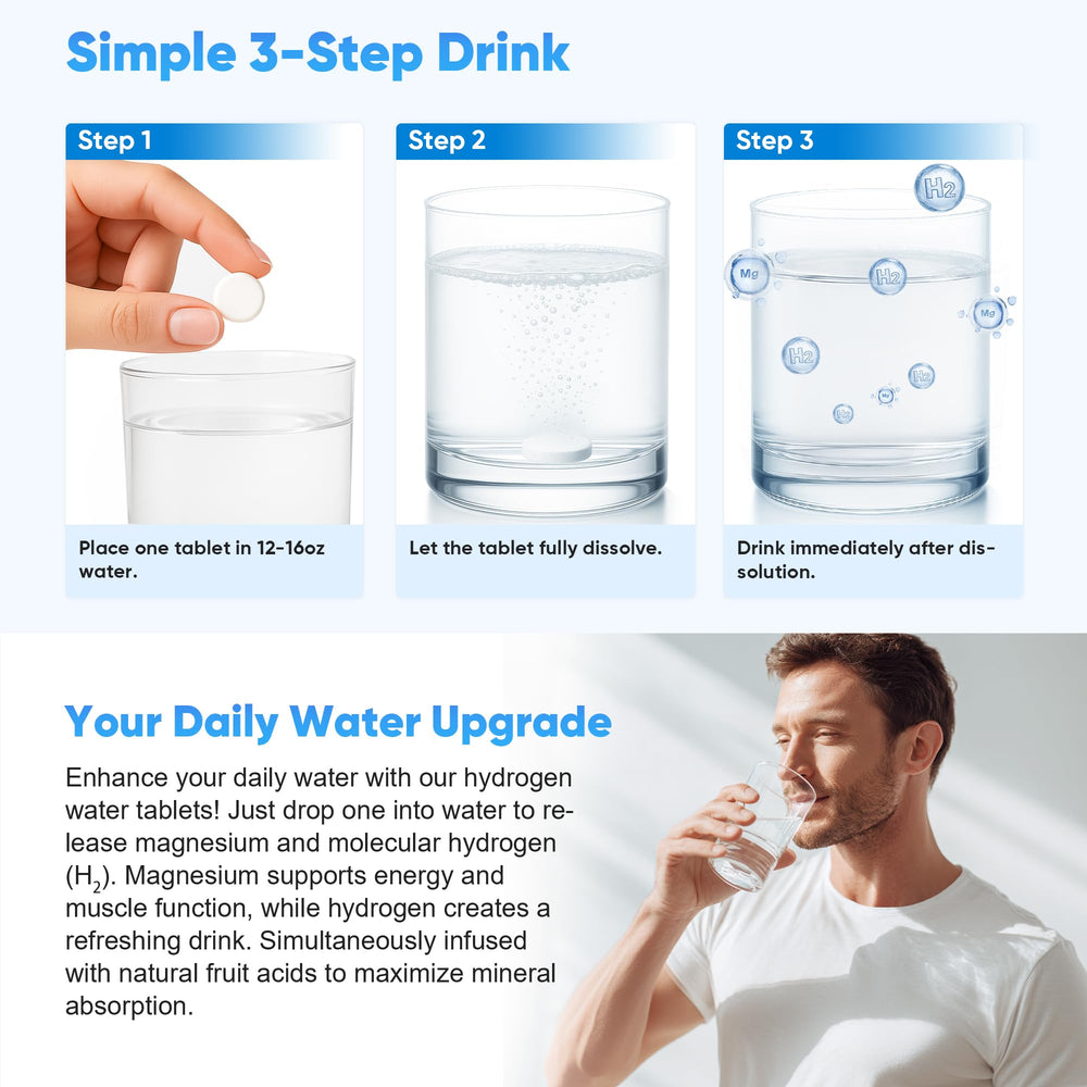 Vegan and keto-friendly hydrogen tablets