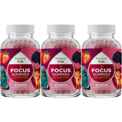 Front view of Vegan Kids Focus Gummies packaging